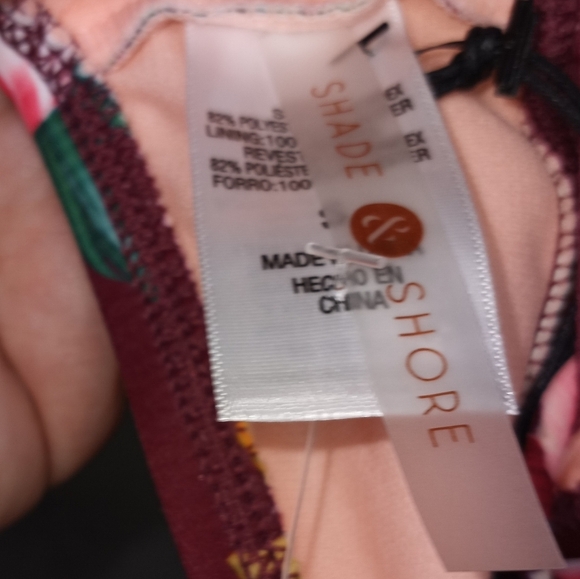 Shade & Shore wrap halter plum floral bikini set - Picture 11 of 12